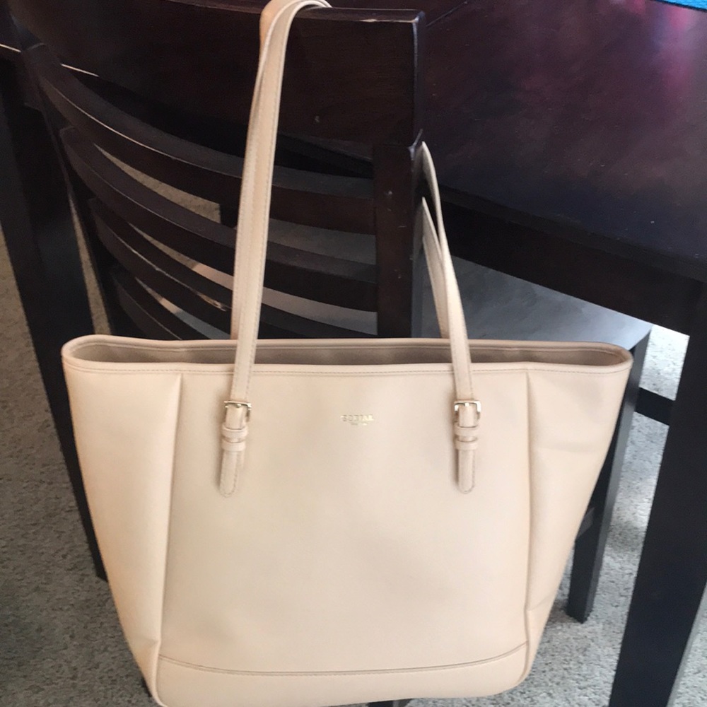 Vegan leather tote